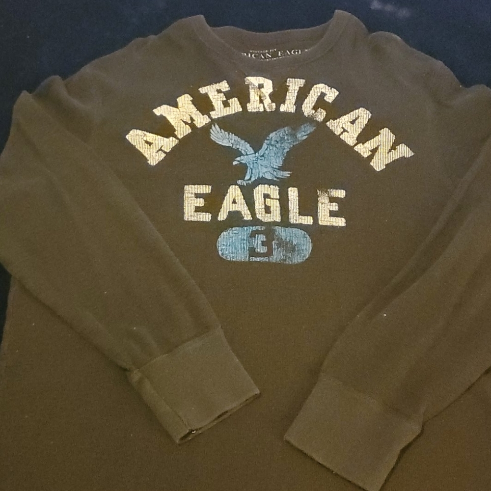 Mens American Eagle long sleeve thermal tee - XXL